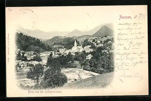 AK Aussee, Blick von der Ischlerstrasse