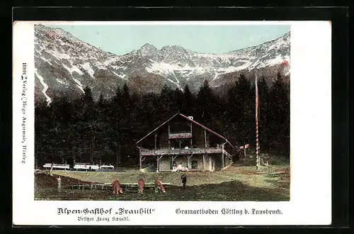AK Hötting, Alpen-Gasthof Frauhitt