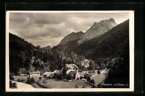 AK Hinterriss, Teilansicht mit Karwendel