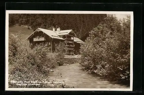 AK Filzmoos, Blick auf das Gasthaus Linsinger