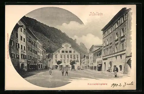 AK Hallein, Ansicht vom Kornsteinplatz