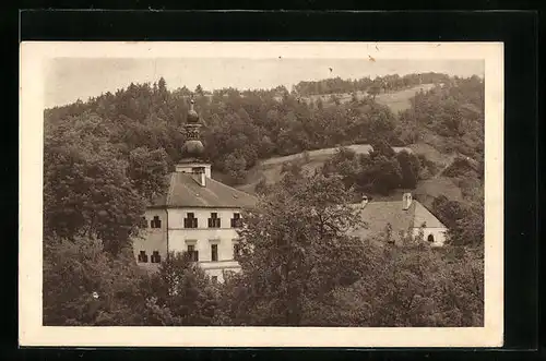 AK Bad Mühllacken, Mitellaheim mit Bäumen