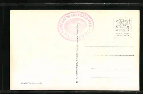 AK St. Wolfgang, Ortsansicht mit Kirche und Dampfer