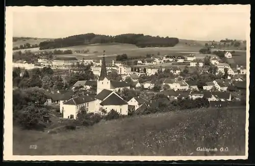 AK Gallspach, Ortsansicht mit Umgebung