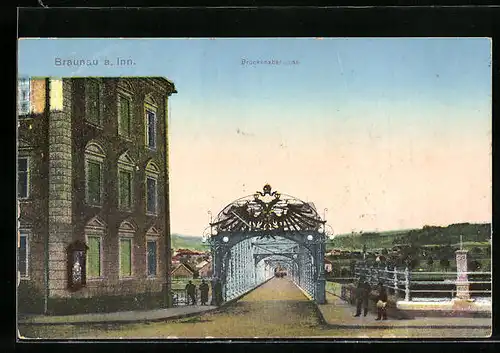 AK Braunau a. Inn, Vor dem Brückenabschluss