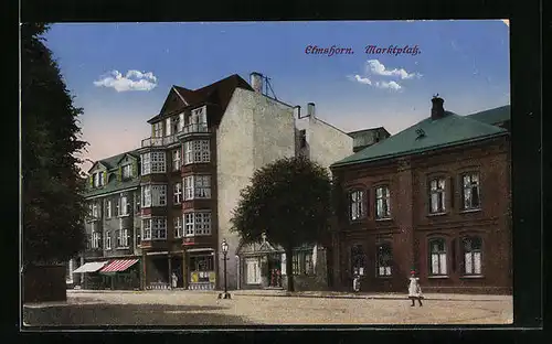 AK Elmshorn, Partie am Marktplatz