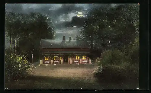 AK Hessenstein, Forsthaus Hessenstein bei Vollmond