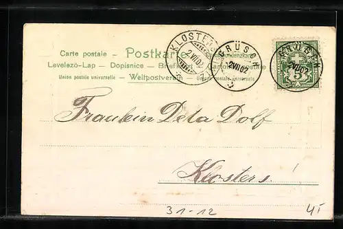 Präge-AK Kleine Musiker mit Trompete und Trommel in Sommerlandschaft