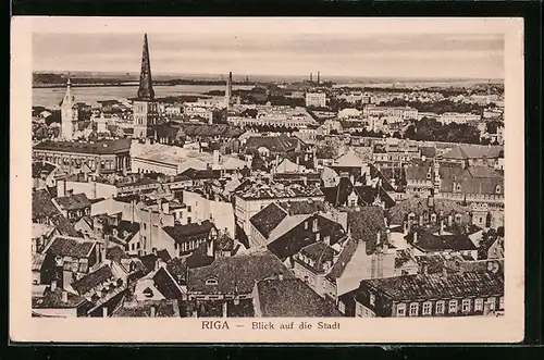 AK Riga, Blick auf die Stadt