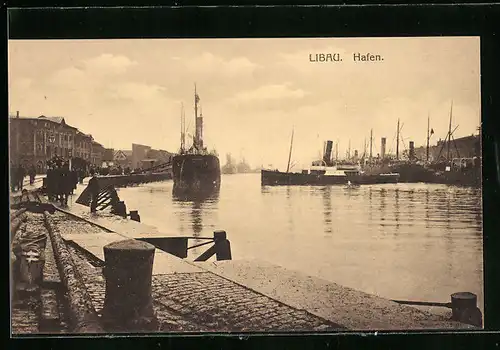 AK Libau, Partie am Hafen