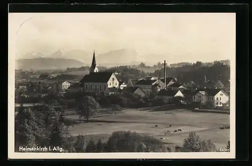 AK Heimenkirch, Ansicht des Ortes im Allgäu