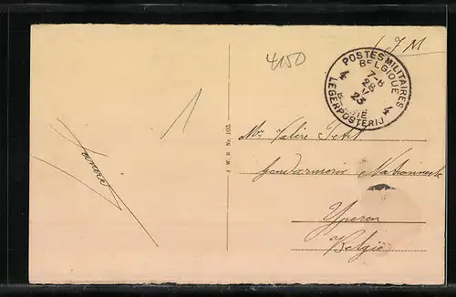 AK Crefeld, Partie am Ostwall mit Moltke-Denkmal