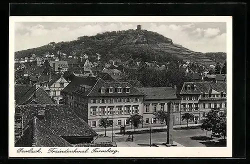 AK Durlach, Traindenkmal, Turmberg