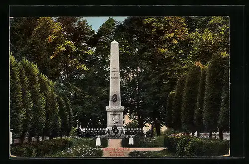 AK Sasbach, Turenne-Denkmal im Grünen