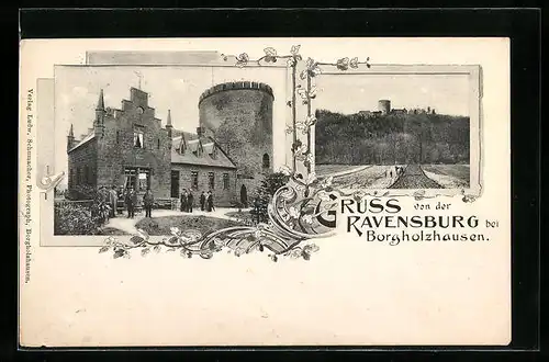 AK Borgholzhausen, Gruss von der Ravensburg