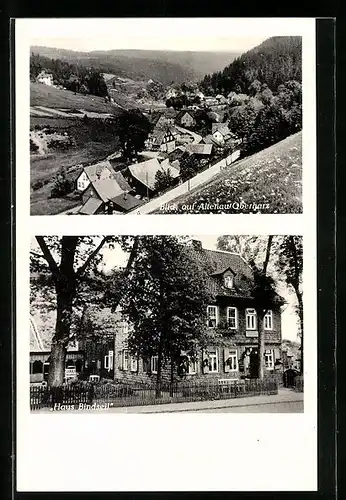 AK Altenau i. Oberharz, Ortsansicht, Fremdenheim Haus Bindseil