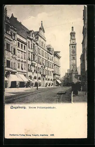 AK Augsburg, Neues Polizeigebäude