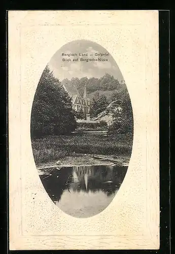 AK Barmen, Bergisch Land, Gelpetal, Blick auf Bergisch-Nizza