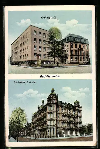 AK Bad-Nauheim, Konitzky-Stift, Deutsches Kurheim