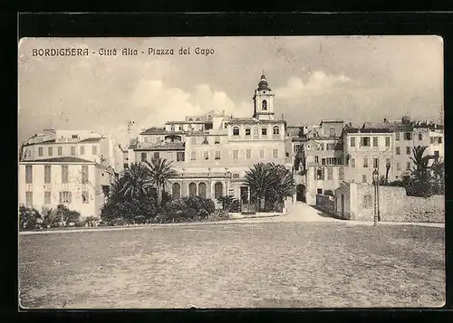 AK Bordighera, Citta Alta, Piazza del Capo