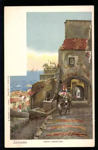 Künstler-AK Sanremo, Porta Candelieri