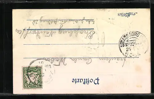 AK Zwerg liest Brief im Mondschein