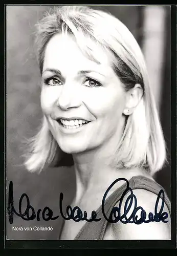 AK Schauspielerin Nora von Collande, mit original Autograph