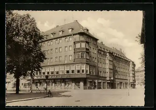 AK Zwickau i. Sa., Strasseneck am Ringkaffee