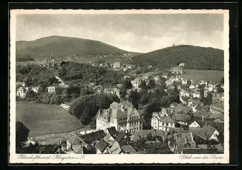 AK Königstein i. T., Blick von der Ruine
