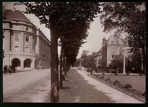 Fotografie Brück & Sohn Meissen, Ansicht Pirna / Elbe, Grohmannstrasse mit Stadtbank & Girokasse