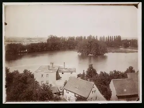 Fotografie Brück & Sohn Meissen, Ansicht Borna, Breiter Teich