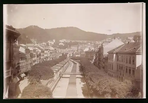 Fotografie Brück & Sohn Meissen, Ansicht Karlsbad, Blick auf die Alte und Neue Wiese