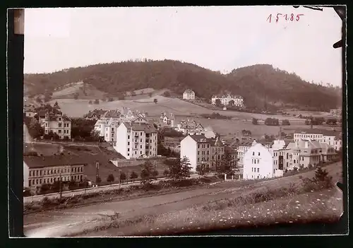 Fotografie Brück & Sohn Meissen, Ansicht Aussig / Elbe, Blick auf das Cottageviertel mit Wohnhäusern