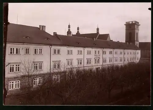 Fotografie Brück & Sohn Meissen, Ansicht Komotau, Partie am K.u.K. Gymnasium