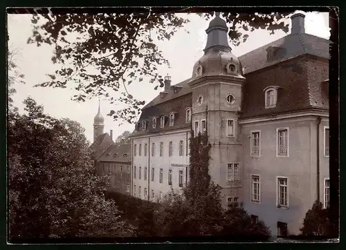 Fotografie Brück & Sohn Meissen, Ansicht Niederwiesa, Blick auf das Schloss Lichtenwalde