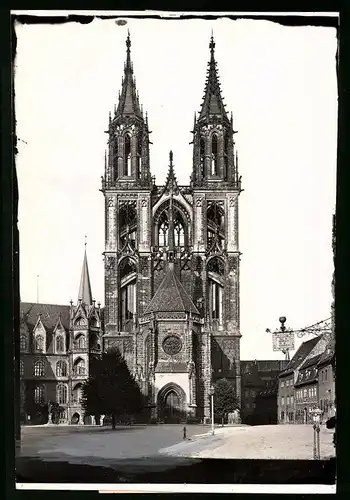 Fotografie Brück & Sohn Meissen, Ansicht Meissen i. Sa., Blick auf den Dom und Burghof