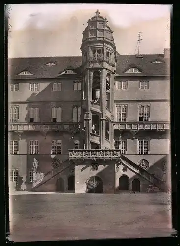 Fotografie Brück & Sohn Meissen, Ansicht Torgau, Blick auf Schloss Hartenfels mit Wendelstein