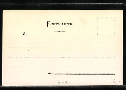 Künstler-AK P. Schmohl: Bingen, Ortsansicht mit Schloss Klopp