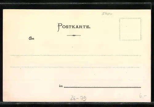 Künstler-AK P. Schmohl: Koblenz, Partie am Kaiser-Wilhelm-Denkmal