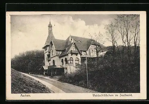 AK Aachen, Waldschlösschen im Stadtwald