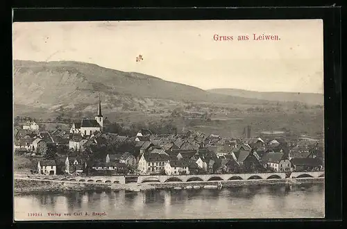 AK Leiwen, Teilansicht mit Kirche