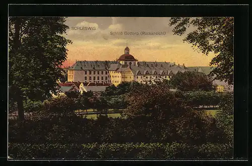 AK Schleswig, Schloss Gottorp, Rückansicht