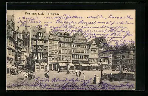 AK Alt-Frankfurt, Partie am Römerberg