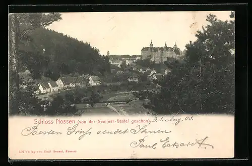 AK Nossen, Schloss von der Seminar-Bastei gesehen