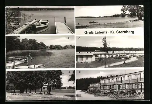 AK Gross Labenz b. Sternberg, Labenzer See, Bungalowsiedlung, Erholungsheim Willi Schröder