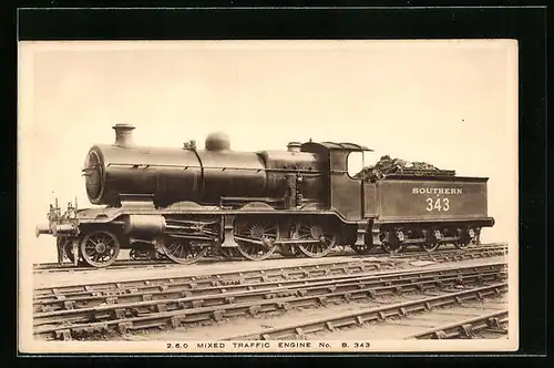 AK Lokomotive No. 343 der Southern Railway, Englische Eisenbahn