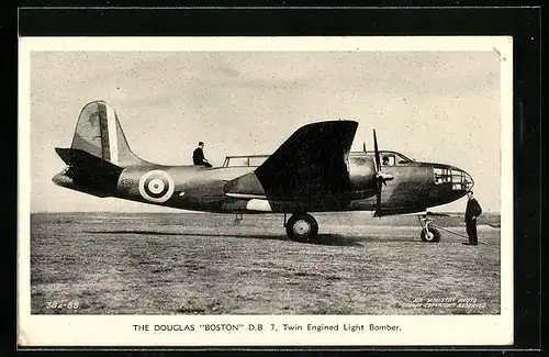 AK Douglas Boston D.B. 7, Kampfflugzeug der RAF