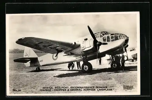 AK Bristol Beaufort Reconnaissance Bomber, Flugzeug vor dem Start