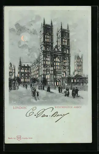 Lithographie London, Westminster Abbey