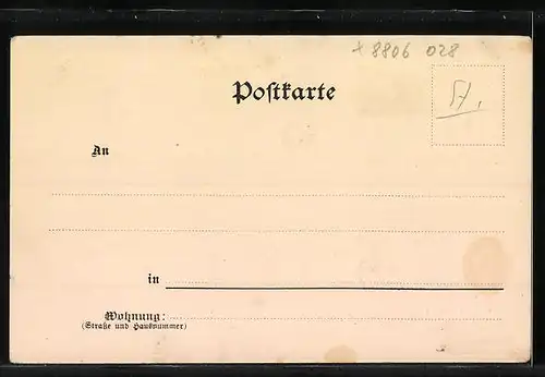 AK Oybin, Dorfpartie mit Scharfenstein